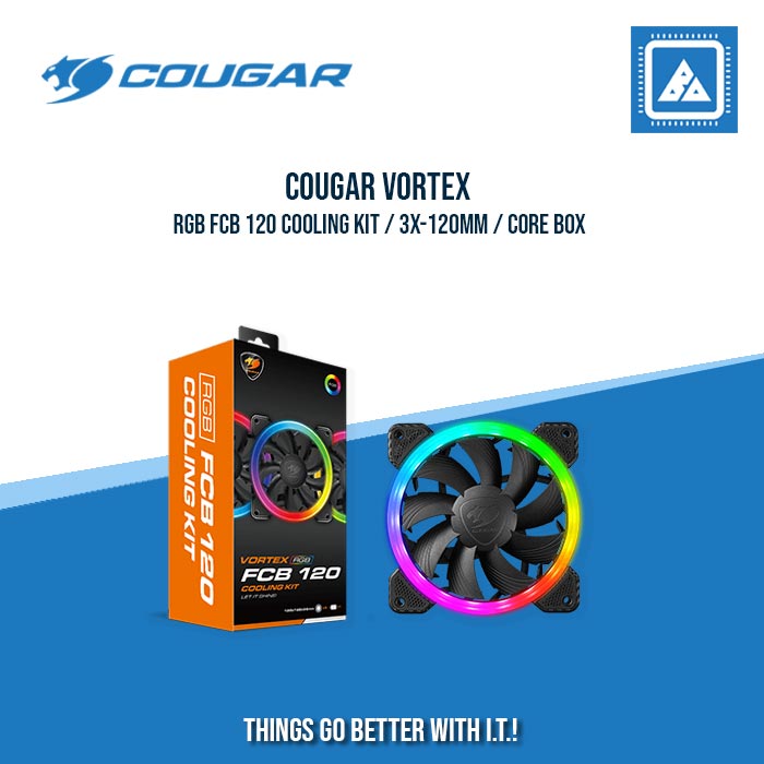 COUGAR VORTEX RGB FCB 120MM HDB COOLING FAN COUGAR VORTEX RGB FCB 120MM HDB COOLING FAN